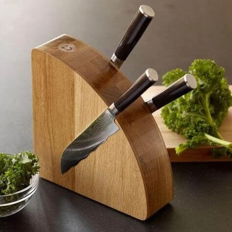 Bisbell Magnetic Knife Block Made Of Oak Wood 4 Bisbell Magnetic Knife Block Made Of Oak Wood - Image 4