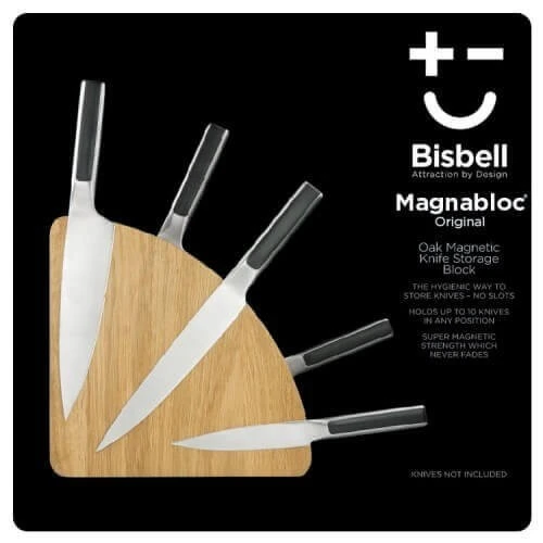 Bisbell Magnetic Knife Block Made Of Oak Wood 9 Bisbell Magnetic Knife Block Made Of Oak Wood - Image 9