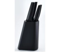 Couleur Cuisine 5-piece Knife Block Set - Black Handles