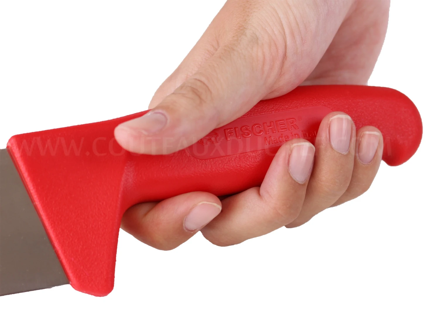 Fischer Professional 4-piece Butcher Knife Set - Red Handles 3 Fischer Professional 4-piece Butcher Knife Set - Red Handles - Image 3