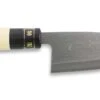 Jikko Tokusei Japanese Ajikiri Knife 12cm Nihon Steel Blade, Magnolia Wood Handle