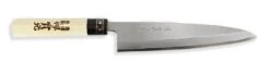 Jikko Tokusei Japanese Mioroshi Deba Knife 21cm Nihon Steel Blade, Magnolia Wood Handle