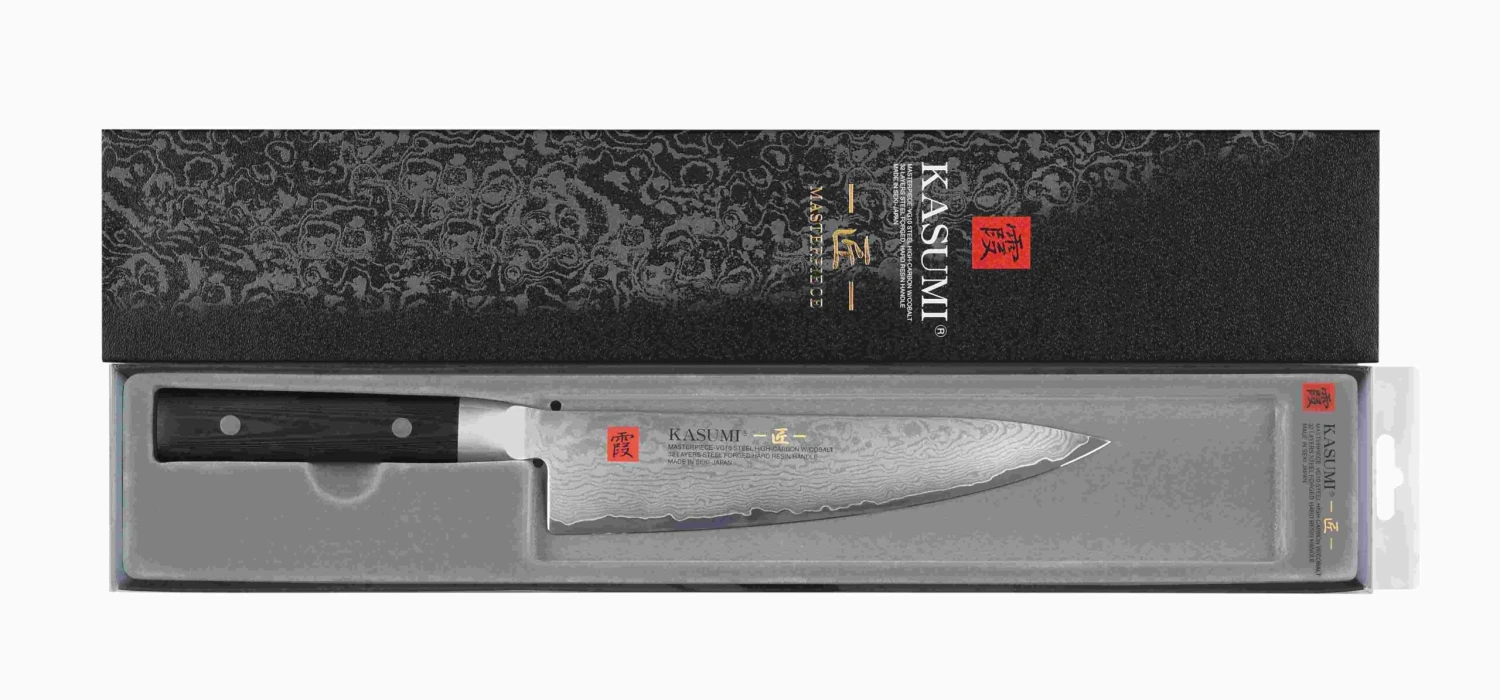 Kasumi Masterpiece Japanese Chef Knife Damascus Steel Blade 20cm 2 Kasumi Masterpiece Japanese Chef Knife Damascus Steel Blade 20cm - Image 2
