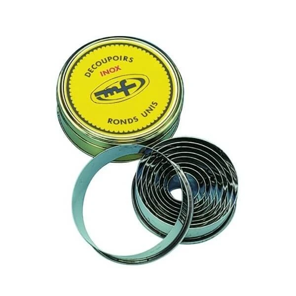 Mallard Ferriere Set Of 9 Plain Round Cookie Cutters 1 Mallard Ferriere Set Of 9 Plain Round Cookie Cutters