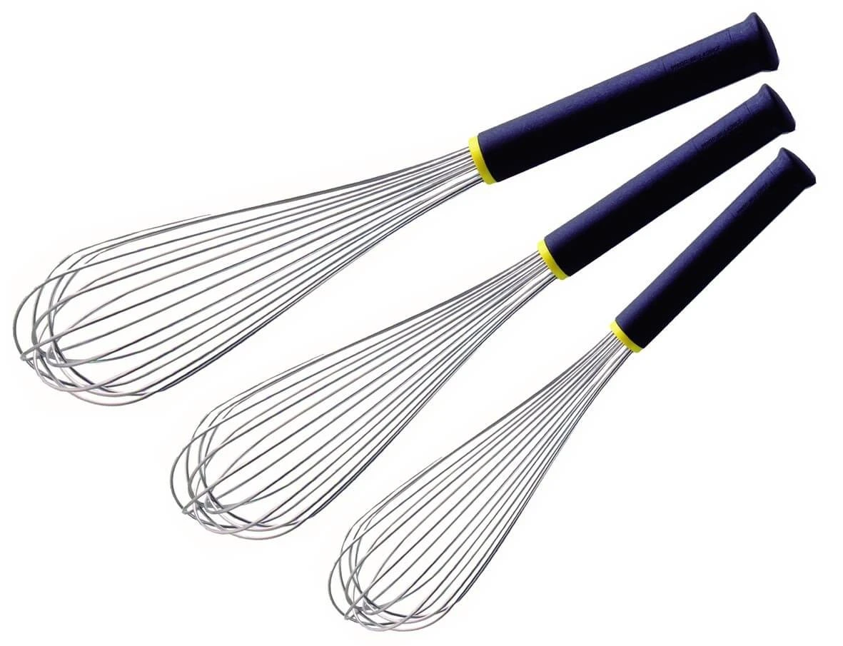 Matfer Pack Of 3 Professional Whisks With Exoglass® Handles 1 Matfer Pack Of 3 Professional Whisks With Exoglass® Handles
