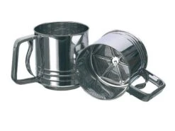 Matfer Stainless Steel Automatic Flour Sieve Cup - Diameter 11cm