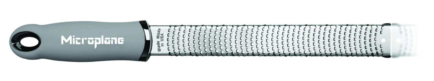 Microplane Premium Zester-Grater , Stainless Steel Blade - Grey Handle 1 Microplane Premium Zester-Grater , Stainless Steel Blade - Grey Handle