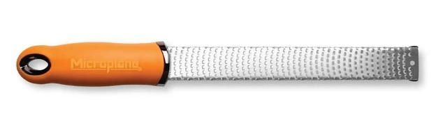 Microplane Premium Zester-Grater , Stainless Steel Blade - Orange Handle 1 Microplane Premium Zester-Grater , Stainless Steel Blade - Orange Handle