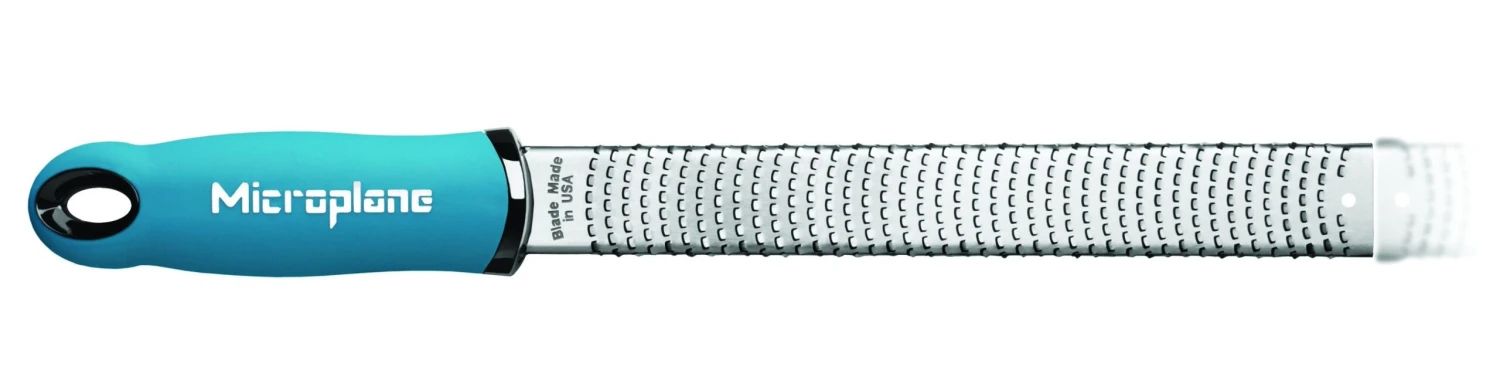 Microplane Premium Zester-Grater , Stainless Steel Blade - Blue Handle 1 Microplane Premium Zester-Grater , Stainless Steel Blade - Blue Handle