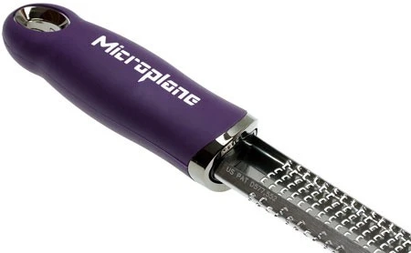 Microplane Premium Zester-Grater , Stainless Steel Blade - Purple Handle 2 Microplane Premium Zester-Grater , Stainless Steel Blade - Purple Handle - Image 2
