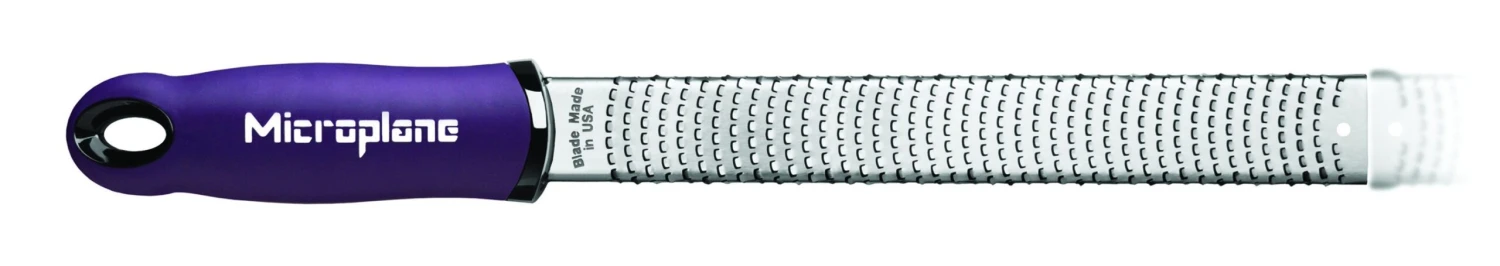 Microplane Premium Zester-Grater , Stainless Steel Blade - Purple Handle 1 Microplane Premium Zester-Grater , Stainless Steel Blade - Purple Handle