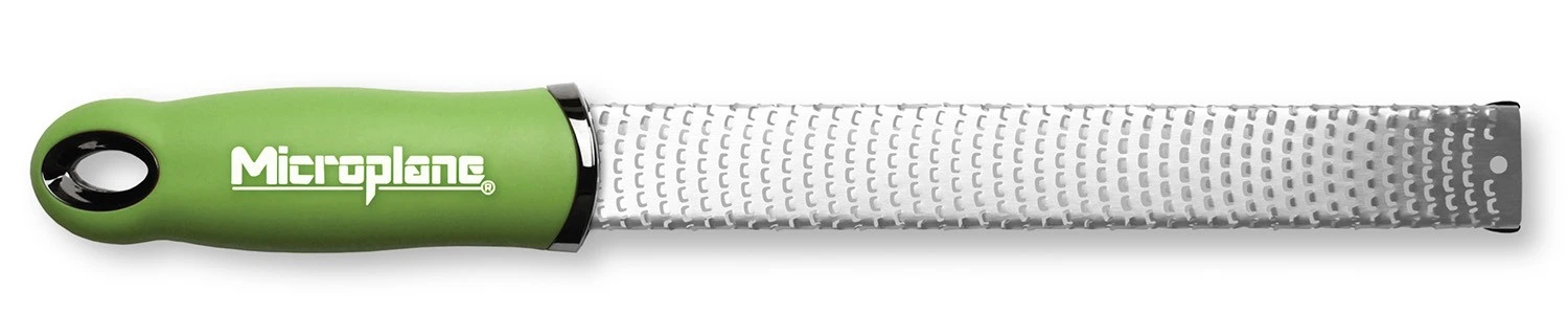 Microplane Premium Zester-Grater , Stainless Steel Blade - Green Handle 1 Microplane Premium Zester-Grater , Stainless Steel Blade - Green Handle