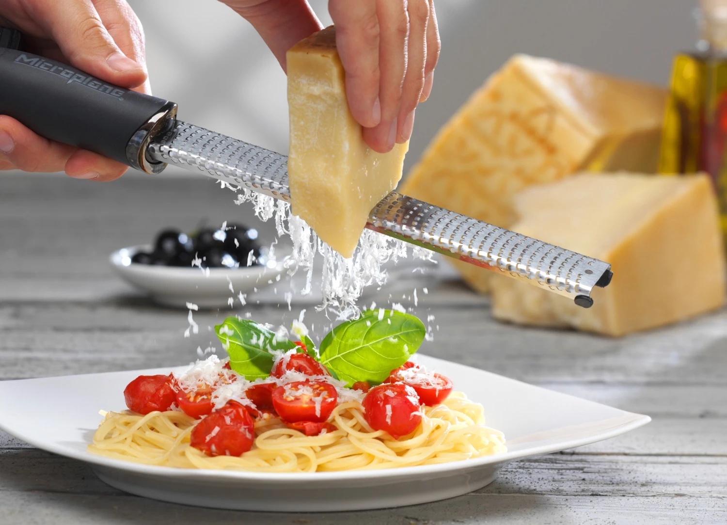 Microplane Premium Zester-Grater , Stainless Steel Blade And Red Handle 4 Microplane Premium Zester-Grater , Stainless Steel Blade And Red Handle - Image 4