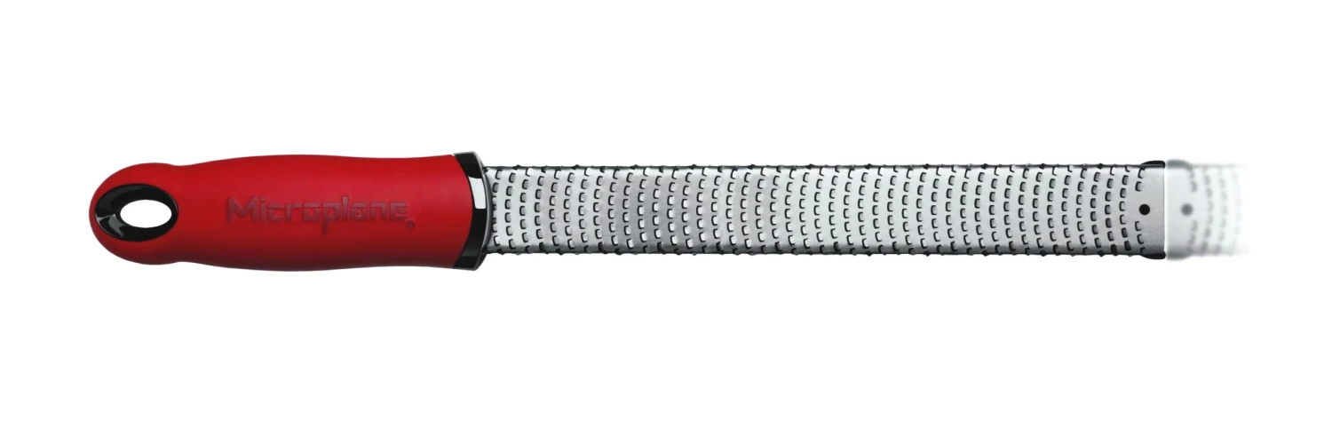 Microplane Premium Zester-Grater , Stainless Steel Blade And Red Handle 1 Microplane Premium Zester-Grater , Stainless Steel Blade And Red Handle