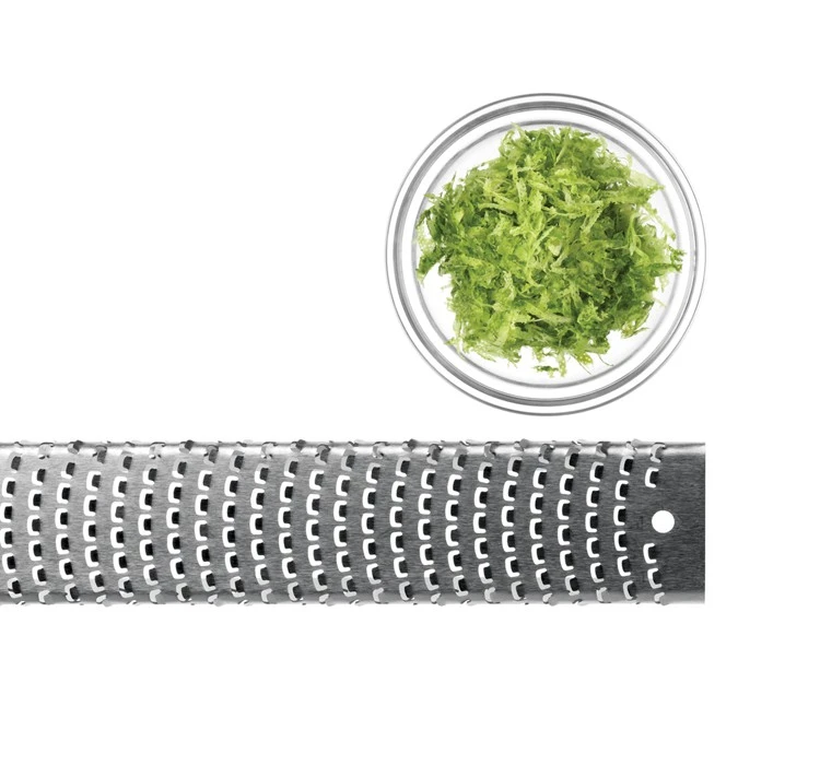 Microplane Premium Zester-Grater , Stainless Steel Blade - White Handle 3 Microplane Premium Zester-Grater , Stainless Steel Blade - White Handle - Image 3