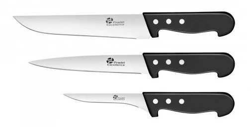 Pradel Excellence 3-piece Butcher Knife Set - Triple-riveted Handles 1 Pradel Excellence 3-piece Butcher Knife Set - Triple-riveted Handles