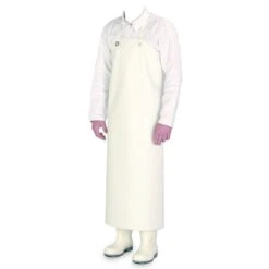 Professional Bib Apron White PVC - 75 X 100 Cm