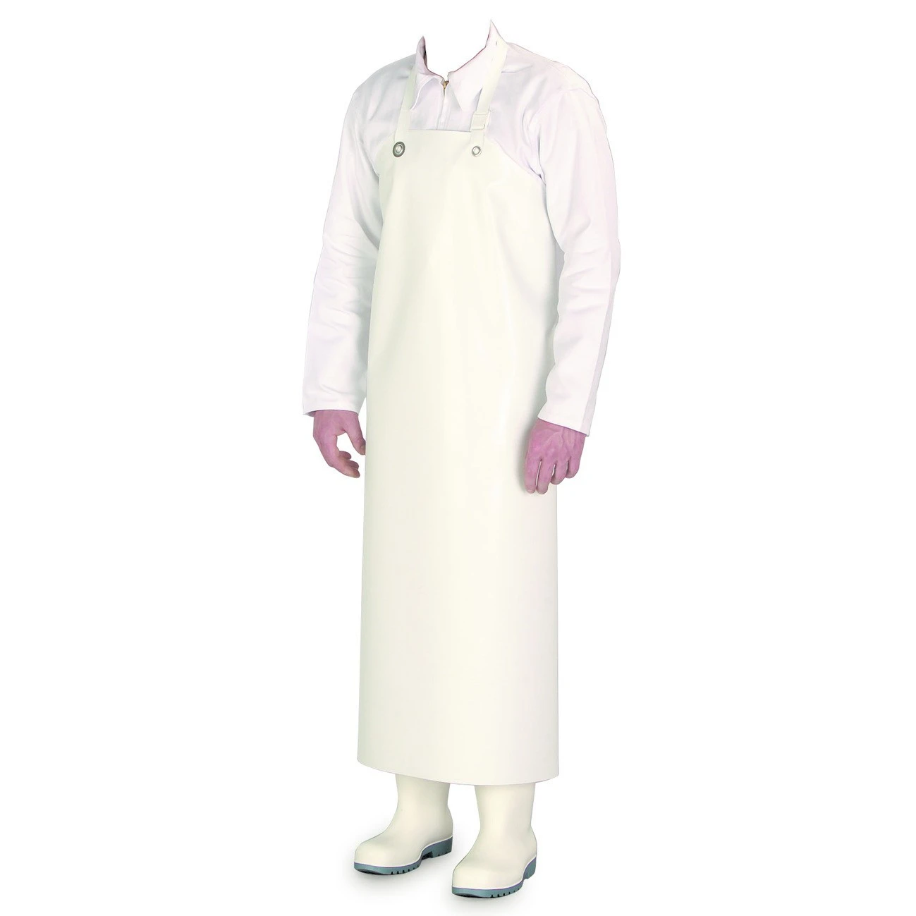 Professional Bib Apron White PVC - 75 X 100 Cm 1 Professional Bib Apron White PVC - 75 X 100 Cm