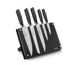 Sabatier International Denver Magnetic Block With 5 Kitchen Knives