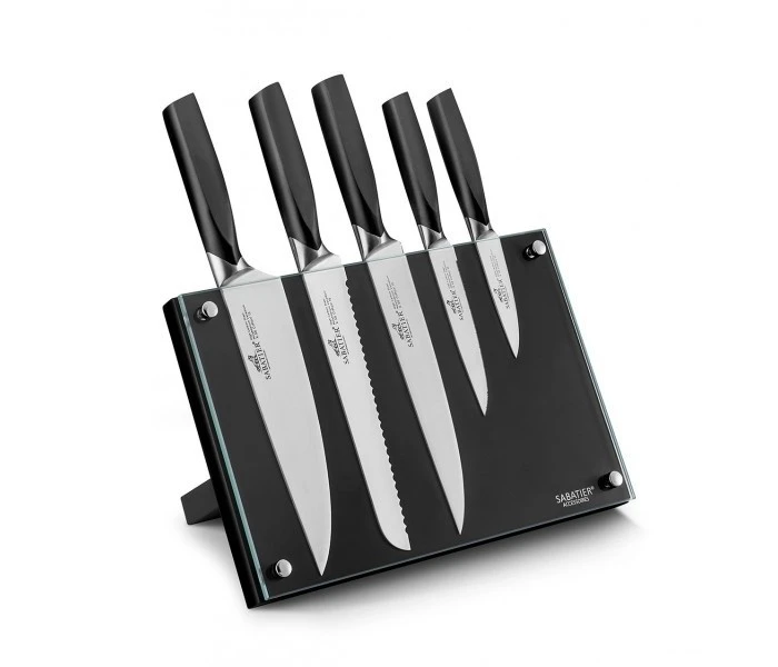 Sabatier International Denver Magnetic Block With 5 Kitchen Knives 1 Sabatier International Denver Magnetic Block With 5 Kitchen Knives