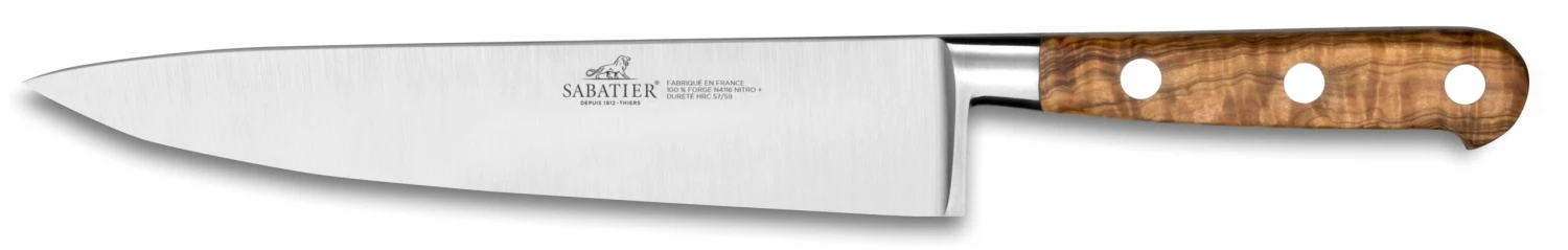 Sabatier Provençao 3-piece Knife Set 100% Forged Blades, Olive Wood Handles 5 Sabatier Provençao 3-piece Knife Set 100% Forged Blades, Olive Wood Handles - Image 5