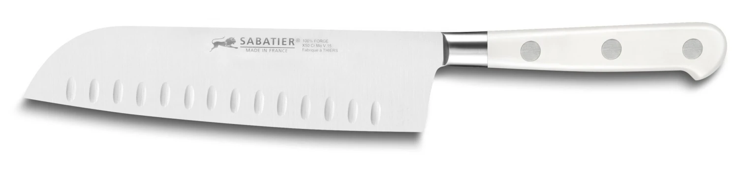 Sabatier Toque Blanche 2-piece Knife Set: Paring Knife + Santoku Knife 4 Sabatier Toque Blanche 2-piece Knife Set: Paring Knife + Santoku Knife - Image 4