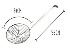 Stainless Steel Frying Skimmer - Diameter 24cm