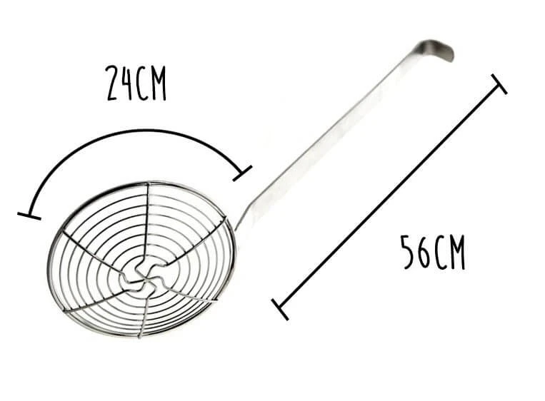 Stainless Steel Frying Skimmer - Diameter 24cm 1 Stainless Steel Frying Skimmer - Diameter 24cm
