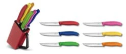 Victorinox Knife Block With 6 Steak Knives 12cm - Multicolour Handles 5 Victorinox Knife Block With 6 Steak Knives 12cm - Multicolour Handles -Victori Knives Shop victorinox knife block 6 steak knives 12cm multicolour handles 2