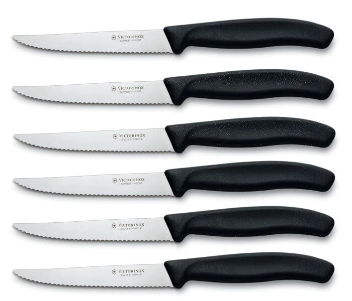 Victorinox SwissClassic 6-piece Steak Knife Set - Black Handles 1 Victorinox SwissClassic 6-piece Steak Knife Set - Black Handles