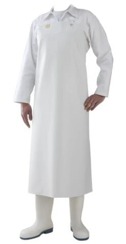 White Nitrile Professional Apron 90 X 115 Cm Unique Size