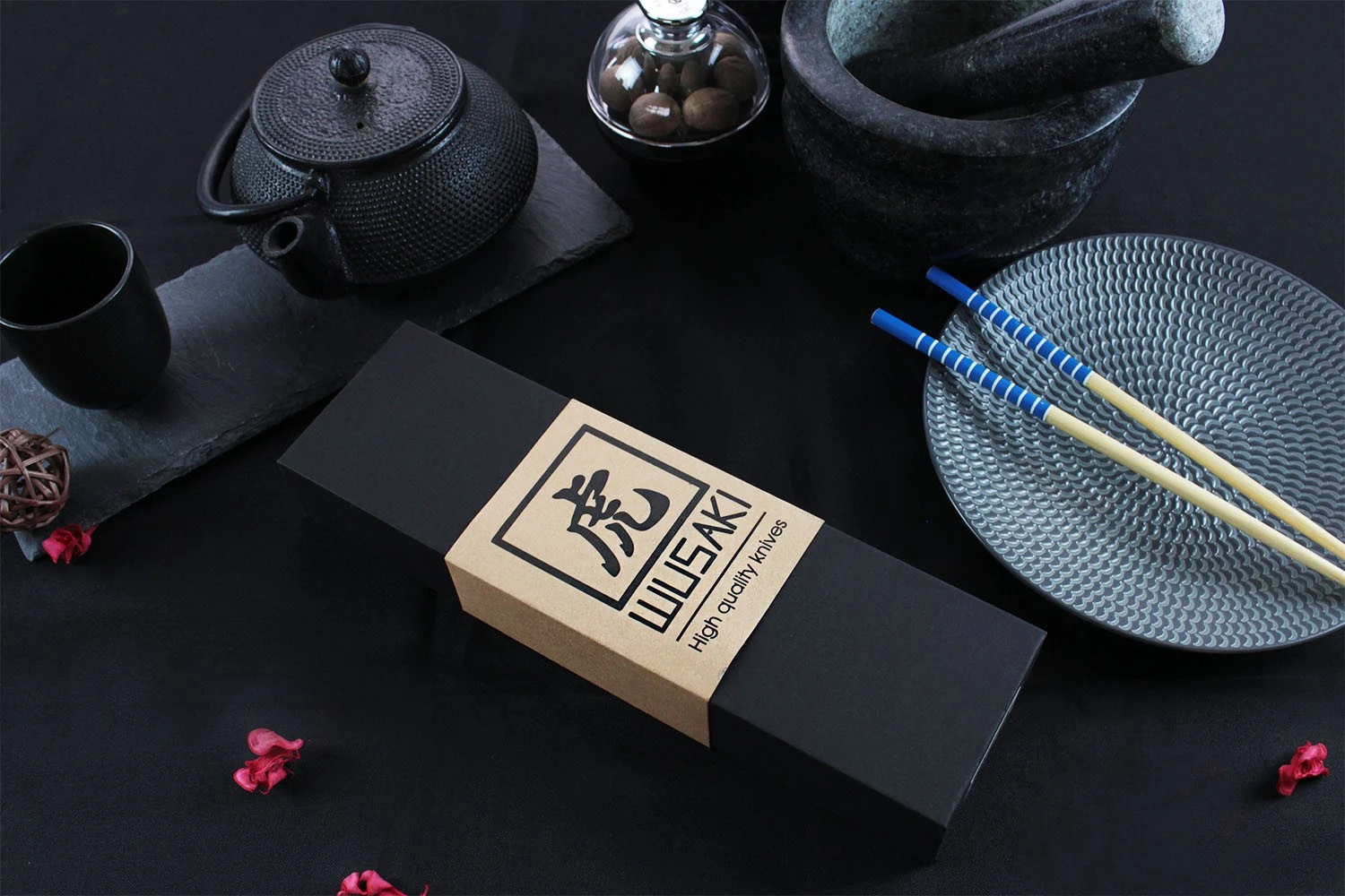 Wusaki Damas VG10 Bread Knife 20cm Olive Wood Handle 7 Wusaki Damas VG10 Bread Knife 20cm Olive Wood Handle - Image 7