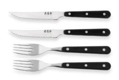 Wusaki Japan 4-piece Cutlery Set - 2 Forks + 2 Steak Knives