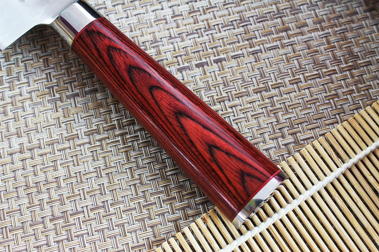 Wusaki Pakka X50 Santoku Knife 17cm Pakkawood Handle 6 Wusaki Pakka X50 Santoku Knife 17cm Pakkawood Handle - Image 6