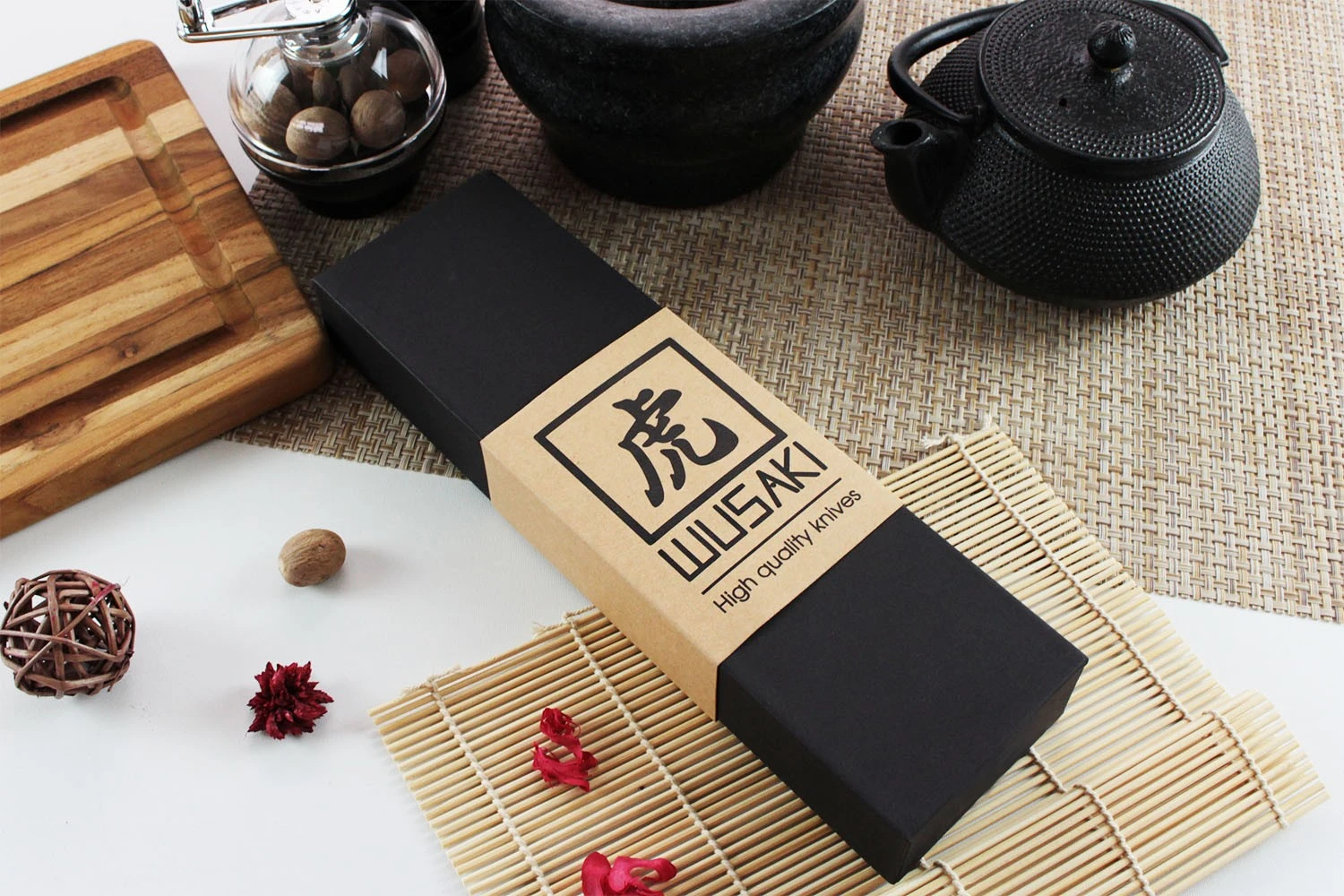 Wusaki Pakka X50 Santoku Knife 17cm Pakkawood Handle 8 Wusaki Pakka X50 Santoku Knife 17cm Pakkawood Handle - Image 8