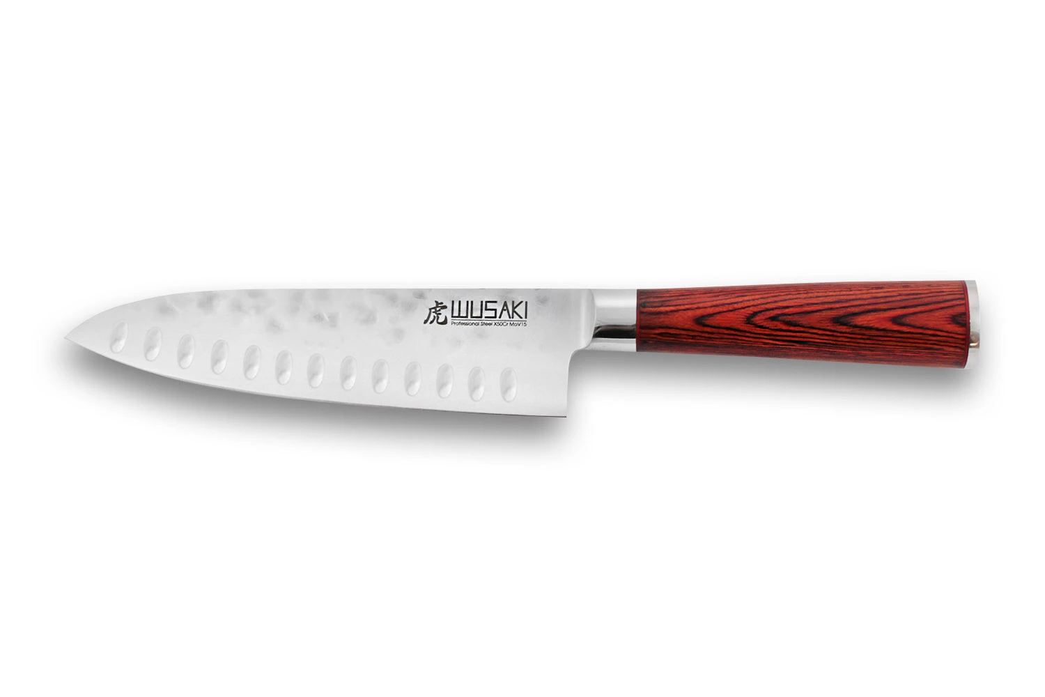 Wusaki Pakka X50 Santoku Knife 17cm Pakkawood Handle 1 Wusaki Pakka X50 Santoku Knife 17cm Pakkawood Handle