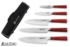 Wusaki Pakka X50 Set With 5 Kitchen Knives + 1 Roll Bag