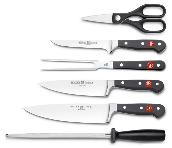 WUSTHOF Classic 12-piece Knife Block Set - Black Anthracite Block 2 WUSTHOF Classic 12-piece Knife Block Set - Black Anthracite Block - Image 2