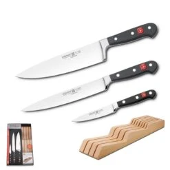 Wusthof Classic 3-piece Knife Set With An In-drawer Knife Storage Tray