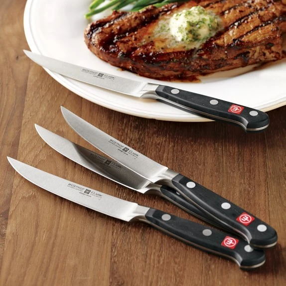 Wusthof Classic 4-piece Steak Knife Set With Plain Edge Blades 5 Wusthof Classic 4-piece Steak Knife Set With Plain Edge Blades - Image 5