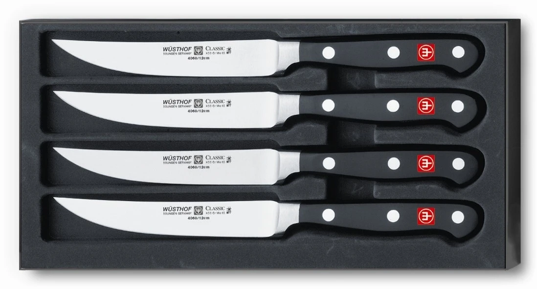 Wusthof Classic 4-piece Steak Knife Set With Plain Edge Blades 1 Wusthof Classic 4-piece Steak Knife Set With Plain Edge Blades