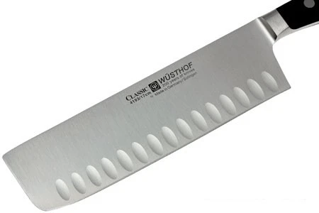Wusthof Classic Nakiri Knife With Hollow Edge 17cm 2 Wusthof Classic Nakiri Knife With Hollow Edge 17cm - Image 2