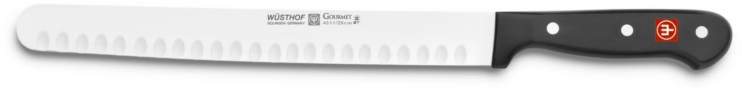 Wusthof Gourmet Ham Knife With Hollow Edge Blade 26cm 1 Wusthof Gourmet Ham Knife With Hollow Edge Blade 26cm